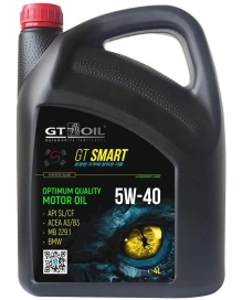 Масло GT OIL Smart SL/CF A3/B4 п/синт 5W40 4л