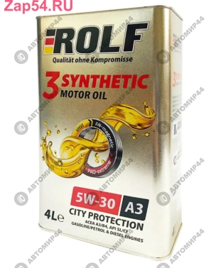 Масло ROLF 3-SYNTHENIC 5/30 SN/CF C3 синт. 4л ж/б