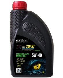 Масло GT OIL Smart SL/CF A3/B4 п/синт 5W40 1л