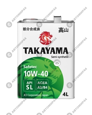 Масло TAKAYAMA SL A3/B4 10/40 желез 4л