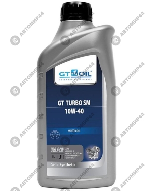 Масло GT OIL Turbo SM/CF A3/B4 п/син 10W40 1л.