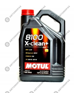 Масло Motul 8100 X-clean C3 SAE 5w-30, 5 л