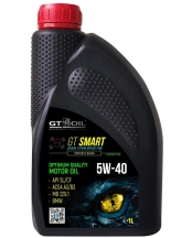 Масло GT OIL Smart SL/CF A3/B4 п/синт 5W40 1л